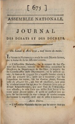 Journal des débats et des décrets Samstag 2. April 1791