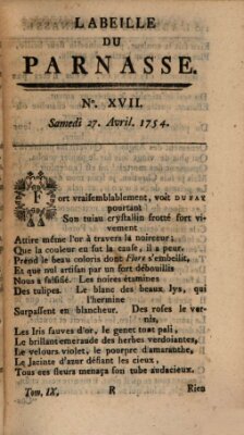 L' Abeille du Parnasse Samstag 27. April 1754