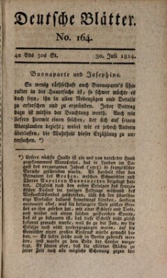 Deutsche Blätter Samstag 30. Juli 1814