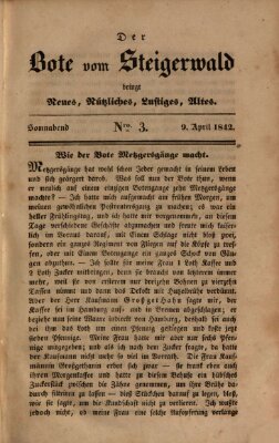 Der Bote vom Steigerwald Samstag 9. April 1842