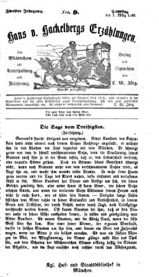 Hans von Hackelberg's Erzählungen Sonntag 1. März 1863