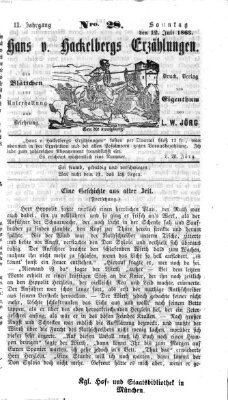 Hans von Hackelberg's Erzählungen Sonntag 12. Juli 1863