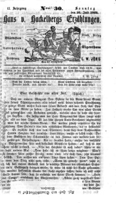Hans von Hackelberg's Erzählungen Sonntag 26. Juli 1863