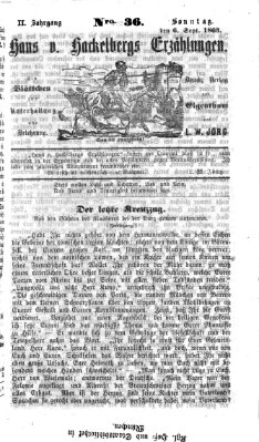 Hans von Hackelberg's Erzählungen Sonntag 6. September 1863