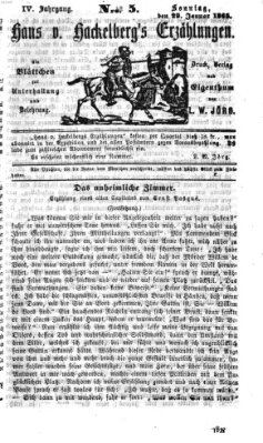 Hans von Hackelberg's Erzählungen Sonntag 29. Januar 1865