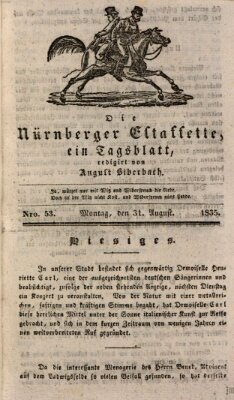 Die Nürnberger Estaffette Montag 31. August 1835