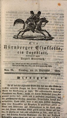 Die Nürnberger Estaffette Dienstag 29. September 1835