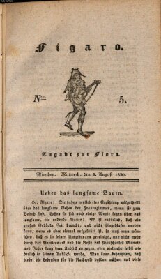 Figaro (Baierische National-Zeitung) Mittwoch 4. August 1830