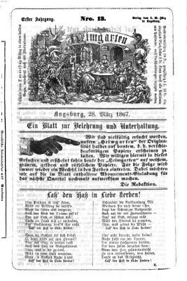 Heimgarten Donnerstag 28. März 1867