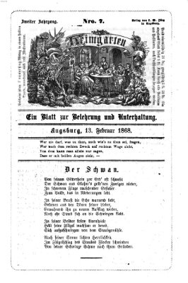 Heimgarten Donnerstag 13. Februar 1868