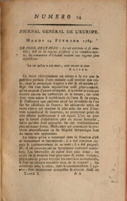 Journal général de l'Europe ou Mercure national et étranger Dienstag 24. Februar 1789