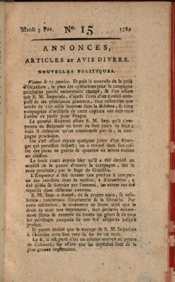 Journal général de l'Europe ou Mercure national et étranger Dienstag 3. Februar 1789