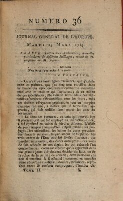 Journal général de l'Europe ou Mercure national et étranger Dienstag 24. März 1789