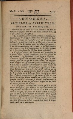 Journal général de l'Europe ou Mercure national et étranger Dienstag 12. Mai 1789