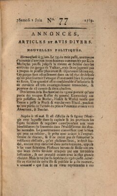 Journal général de l'Europe ou Mercure national et étranger Samstag 27. Juni 1789
