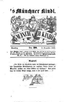 s' Münchner Kindl Samstag 8. Dezember 1860
