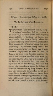 The lounger Samstag 21. Oktober 1786
