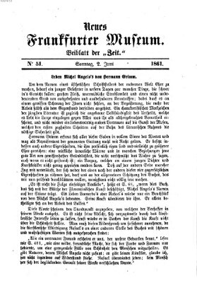 Neues Frankfurter Museum Sonntag 2. Juni 1861