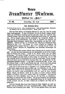Neues Frankfurter Museum Donnerstag 13. Juni 1861