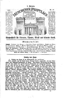 Münchener Propyläen (Bayerische Landeszeitung) Freitag 2. Juli 1869