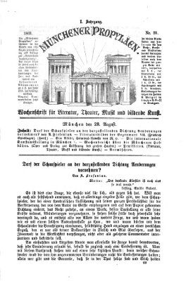 Münchener Propyläen (Bayerische Landeszeitung) Samstag 28. August 1869