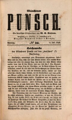 Münchener Punsch Sonntag 9. Juli 1848