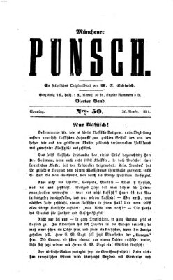 Münchener Punsch Sonntag 30. November 1851