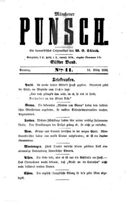 Münchener Punsch Sonntag 14. März 1858