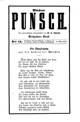 Münchener Punsch Sonntag 20. März 1864