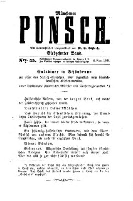 Münchener Punsch Sonntag 6. November 1864
