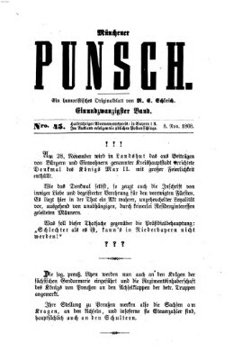 Münchener Punsch Sonntag 8. November 1868
