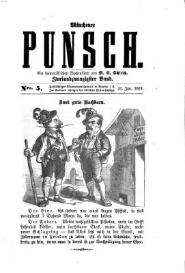 Münchener Punsch Sonntag 31. Januar 1869