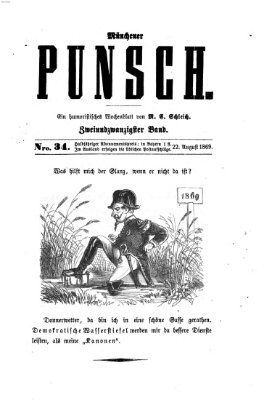 Münchener Punsch Sonntag 22. August 1869