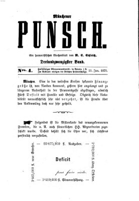 Münchener Punsch Sonntag 23. Januar 1870