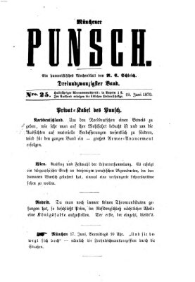 Münchener Punsch Sonntag 19. Juni 1870