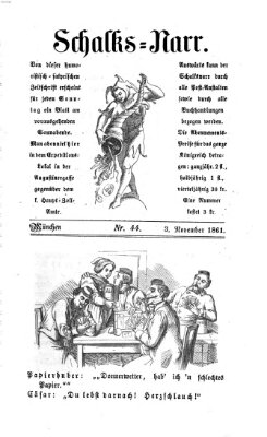 Schalks-Narr Sonntag 3. November 1861
