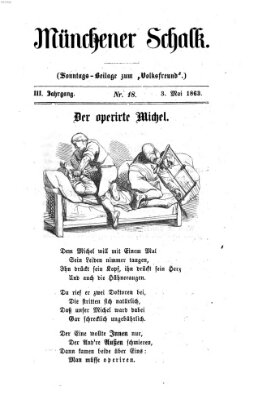 Schalks-Narr Sonntag 3. Mai 1863