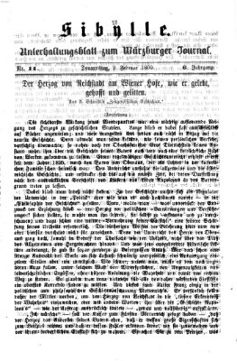 Sibylle (Würzburger Journal) Donnerstag 9. Februar 1860