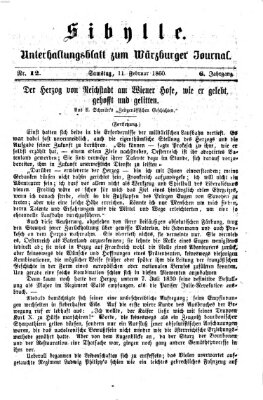 Sibylle (Würzburger Journal) Samstag 11. Februar 1860