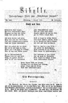 Sibylle (Würzburger Journal) Dienstag 7. August 1860