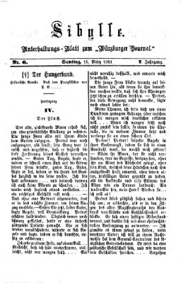 Sibylle (Würzburger Journal) Samstag 16. März 1861