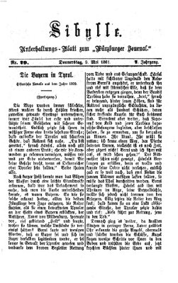 Sibylle (Würzburger Journal) Donnerstag 9. Mai 1861