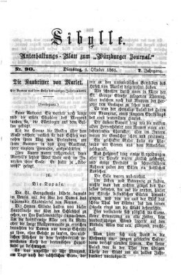Sibylle (Würzburger Journal) Dienstag 1. Oktober 1861