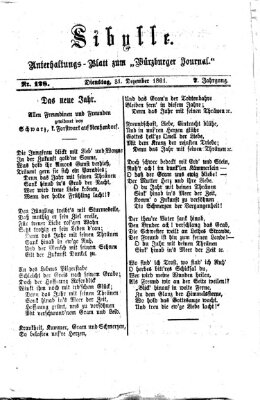 Sibylle (Würzburger Journal) Dienstag 31. Dezember 1861