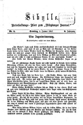 Sibylle (Würzburger Journal) Samstag 4. Januar 1862