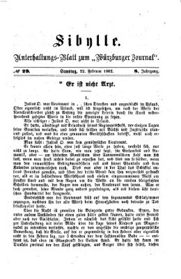 Sibylle (Würzburger Journal) Samstag 22. Februar 1862