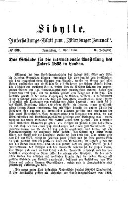 Sibylle (Würzburger Journal) Donnerstag 3. April 1862