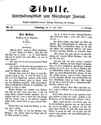 Sibylle (Würzburger Journal) Donnerstag 10. Juli 1862