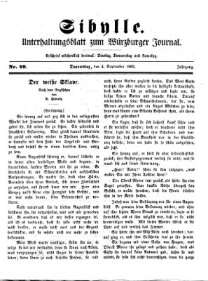 Sibylle (Würzburger Journal) Donnerstag 4. September 1862
