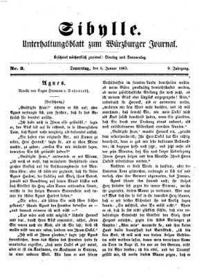 Sibylle (Würzburger Journal) Donnerstag 8. Januar 1863